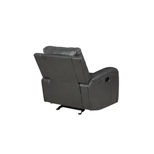 Linton Leather Glider Recliner W/ Pwr Fr-Gray