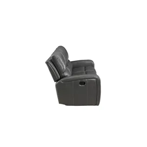 Linton Leather Sofa  W/ Pwr Fr-Gray
