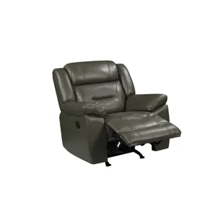 Sebastian Leather Recliner W/ Pwr Fr-Gray