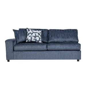 Tristan LAF Loveseat W 2 Accent Pillows-Indigo Blue
