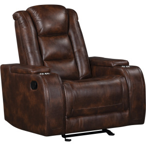 Chester Glider Recliner-Brown