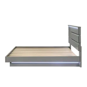 Paradox Platform Bed Rails & Slats-Gray - California King