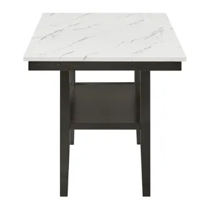 Carissa 60" Rectangle Counter Table W/Storage Shelf