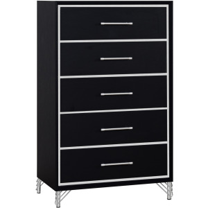 Ava 5 Drawer Chest-Ebony