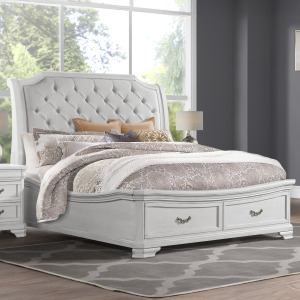 LYNDHURST BEDROOM-VINTAGE WHITE Lyndhurst Rails Vintage White - Queen/King