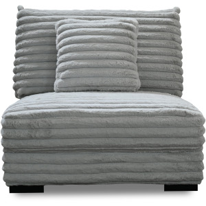 EMBRACE STATIONARY-GRAY Embrace Armless Chair-Gray