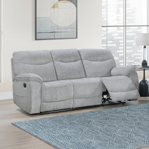 Chablis Reclining Sofa-Mist Gray