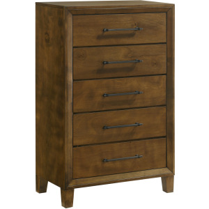 Ballard 5 Drawer Chest-Walnut