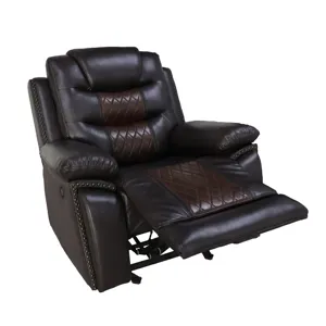 Nikko Glider Recliner W/Power Footrest-Brown