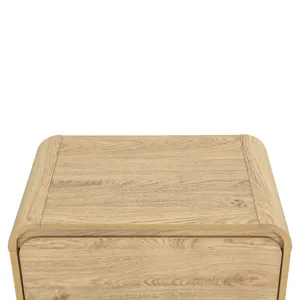 Mara Two Drawer End Table Bedside Table-Natural