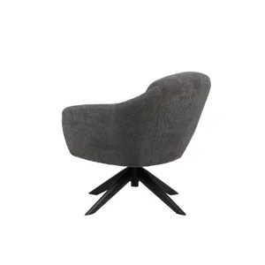 Fleming Gray Boucle Swivel Lounge Chair(1 Per Carton)