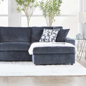Tristan RAF Chaise W/2 Accent Pillows-Indigo Blue