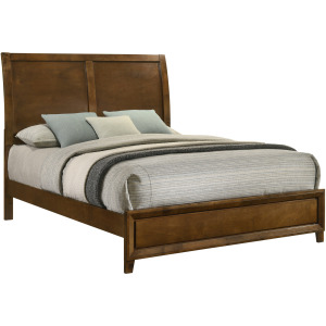 Ballard Headboard, Footboard & Slat Kit-Walnut - Queen
