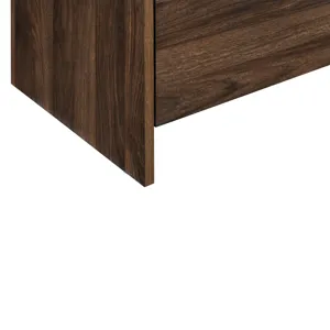 Mara Two Drawer End Table Bedside Table-Walnut