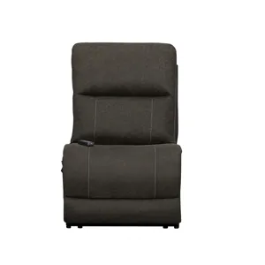 Gaia Armless Recliner W/Power Headrest, Footrest, Massage, Heat-Sable