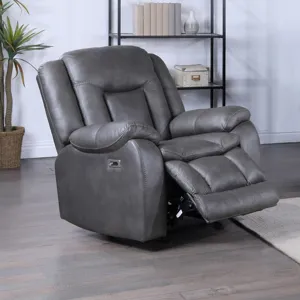 Morello Glider Recliner W/Power Footrest Gray