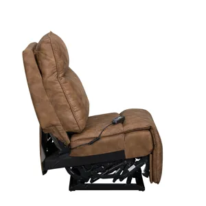 Kyra Armless Recliner W/Power Headrest, Footrest, Massage, Heat-Saddle