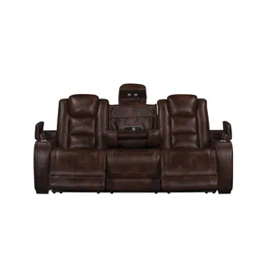 Chester Reclining Sofa-Brown