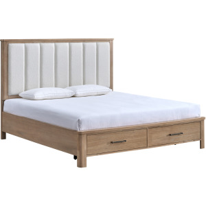 Anika Bedroom Anika Storage Footboard & Roll Out Slats-Natural - King