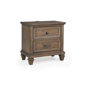 Mariana Nightstand W/USB-Vintage Mocha