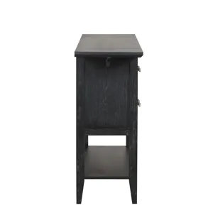 Sable Crest Drop Leaf Server-Black