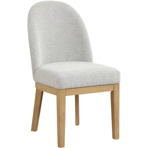 Essence Upholstered Curved Back Chair-Natural