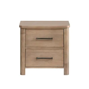 Anika 2 Drawer Nightstand-Natural