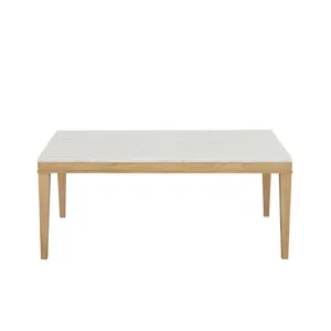Essence 72" Rectangle Dining Table W/Marble Top-Natural