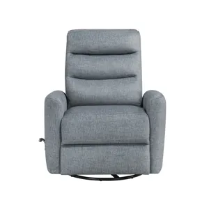 Takami Swivel Recliner-Granite Poly