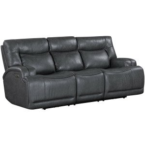 Titan Motion Titan Sofa W/Power Headrest & Footrest-Gray