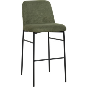 Erik Bar Chair W Black Metal Frame Green(2 Per Carton)