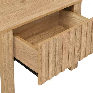 Thayer One Drawer End Table/Bedside Table-Natural