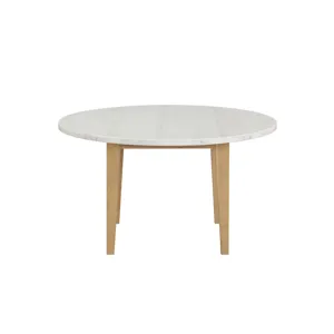 Essence 54" Round Dining Table W/Marble Top-Natural