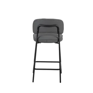 Blythe Gray Vegan Leather Counter Chair(2 Per Carton)