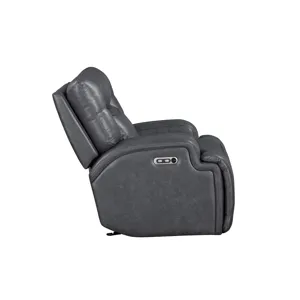 Titan Glider Recliner W/Power Headrest & Footrest-Gray