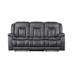 Morello Sofa W/Power Footrest Gray