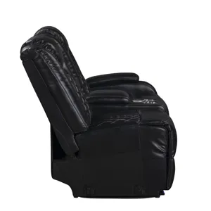 Orion II RAF Console Loveseat W Power Footrest & Headrest-Black