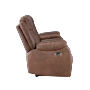 Morello Sofa W/Power Footrest Brown