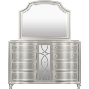 REFLECTIONS BEDROOM Reflections Dresser Mirror-Silver
