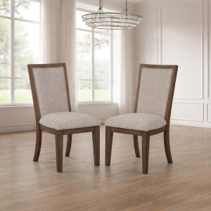 Augusta Dining Rustic Brown Augusta Upholstered Side Chair(2 Per Carton-Rustic Brown