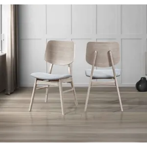 Oscar Wood Back Chair-White Ash