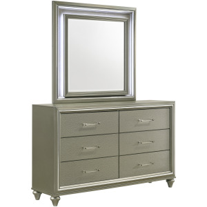 Lumina Lighted Mirror Silver