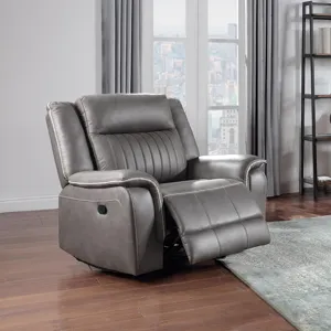 Enzo Glider Recliner Gray