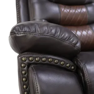 Nikko Glider Recliner W/Power Footrest-Brown