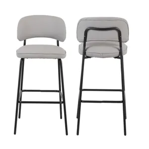 Blythe Ivory Vegan Leather Bar Chair(2 Per Carton)