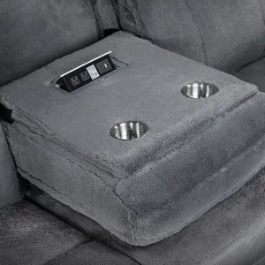 Teddy LAF Sofa W/Power Headrest & Footrest-Gray