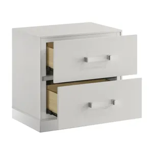 Europa Nightstand White