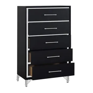 Ava 5 Drawer Chest-Ebony