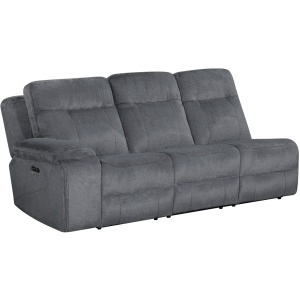 Teddy LAF Sofa W/Power Headrest & Footrest-Gray