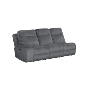 Teddy LAF Sofa W/Power Headrest & Footrest-Gray